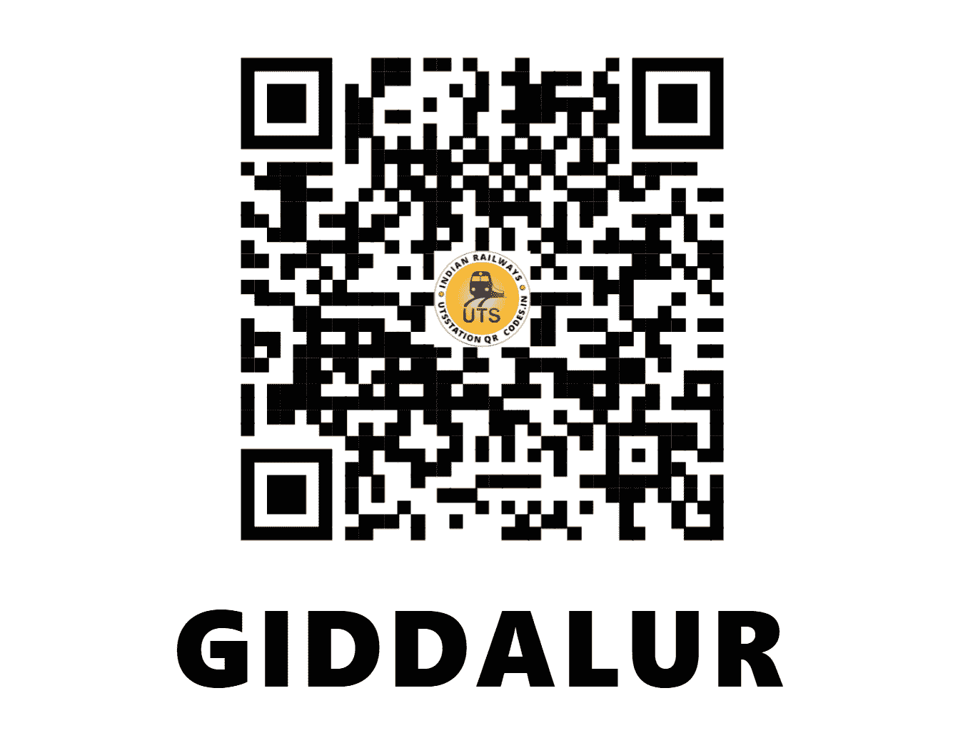 UTS QR Code for GIDDALUR - GID (SC - ANDHRA PRADESH)